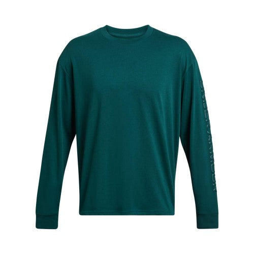 Front - Under Armour Mens Wordmark Heavyweight Long-Sleeved T-Shirt