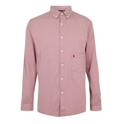 Front - Musto Mens Effortless Checked Tailored Button-Down Shirt