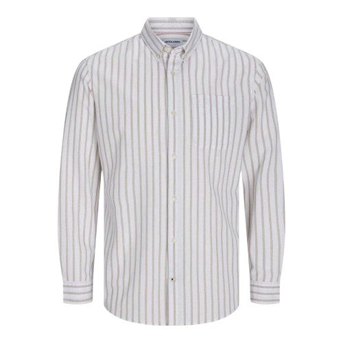 Front - Jack And Jones Mens Oxford Cotton Button-Down Shirt