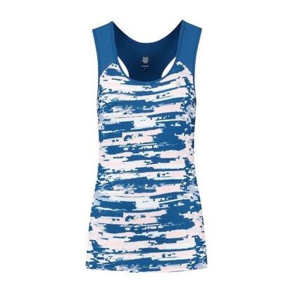 Front - K-Swiss Womens/Ladies Abstract Scoop Neck Slim Tank Top