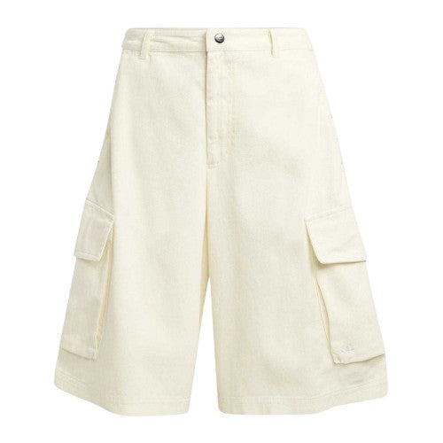 Front - Adidas Womens/Ladies Originals Denim Baggy Cargo Shorts