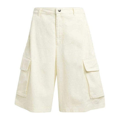 Front - Adidas Womens/Ladies Originals Denim Baggy Cargo Shorts