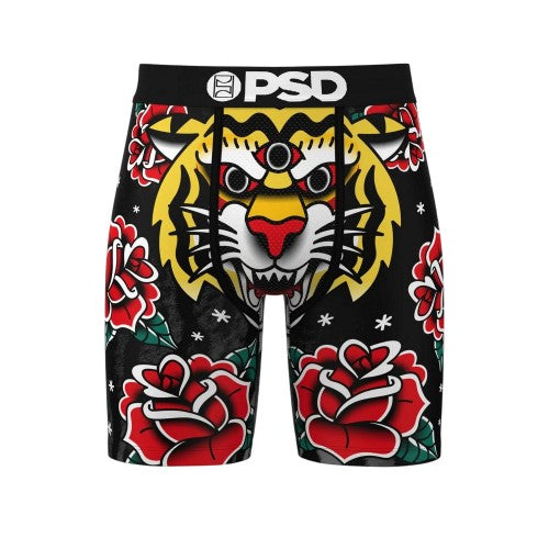 Front - PSD Mens 3 Eyed Floral Tiger Boxer Briefs