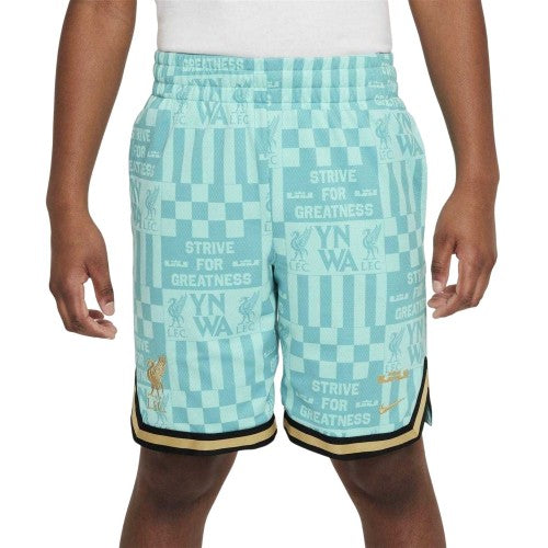Front - Nike Childrens/Kids LeBron Liverpool FC Basketball Shorts