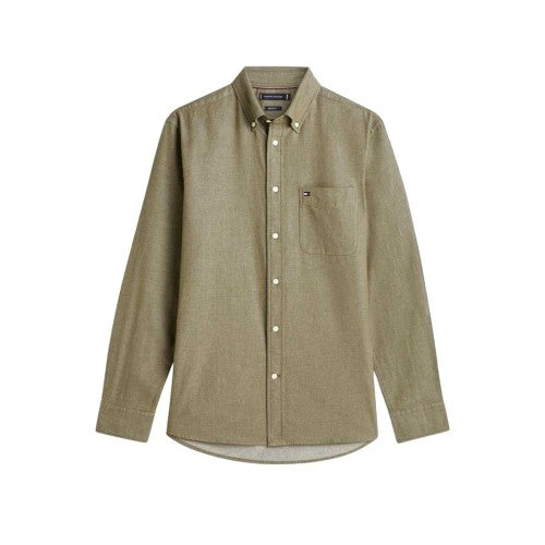 Front - Tommy Hilfiger Mens Bedford Long-Sleeved Button-Down Shirt