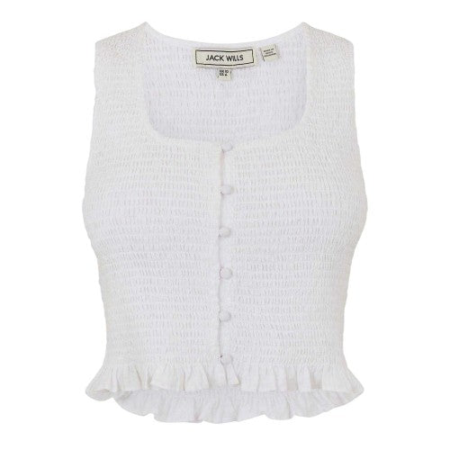 Front - Jack Wills Womens/Ladies Cotton Sleeveless Tank Top