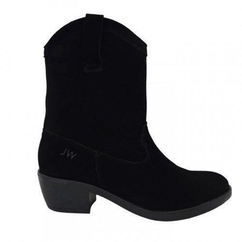 Front - Jack Wills Womens/Ladies Dalida Suede Block Heel Western Boots