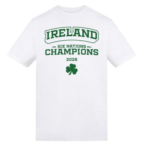 Front - AWD Mens Ireland Six Nations Champions 2026 T-Shirt