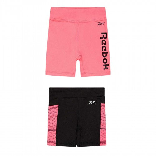 Front - Reebok Childrens/Kids Jersey Shorts (Pack of 2)