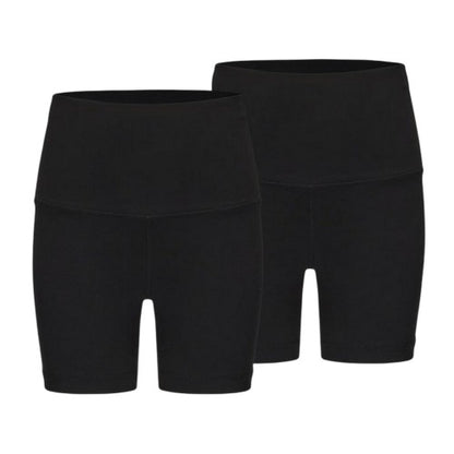 Front - Slazenger Womens/Ladies Slim Cycling Shorts (Pack of 2)