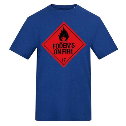 Front - AWD Mens Fodens On Fire T-Shirt