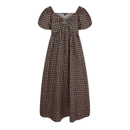 Front - Nobody´s Child Womens/Ladies Check Floral Midi Dress