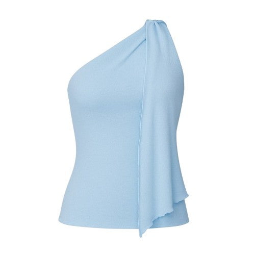 Front - I Saw It First Womens/Ladies Draped One Shoulder Top