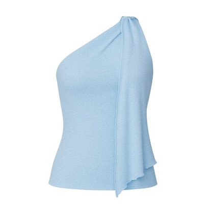 Front - I Saw It First Womens/Ladies Draped One Shoulder Top