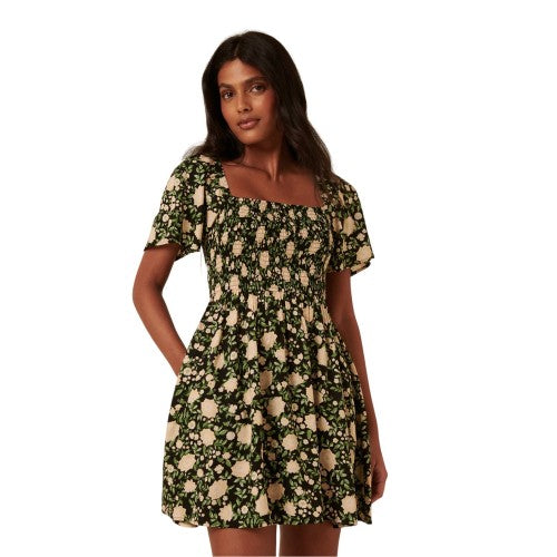 Front - Nobody´s Child Womens/Ladies Bella Floral Square Neck Mini Dress