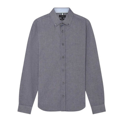 Front - Ted Baker Mens Oxford Regular Long-Sleeved Button-Down Shirt