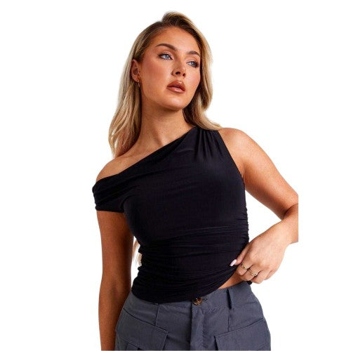 Front - Missy Empire Womens/Ladies Soft Off-the-Shoulder Top