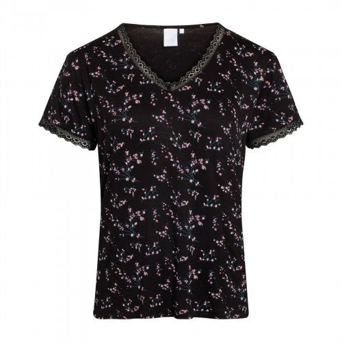 Front - CCDK Copenhagen Womens/Ladies Jordan Floral V Neck T-Shirt
