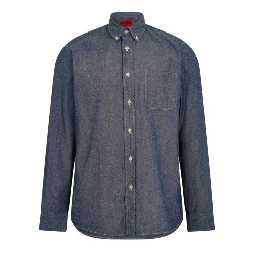 Front - Hugo Mens Oxford Button-Down Shirt