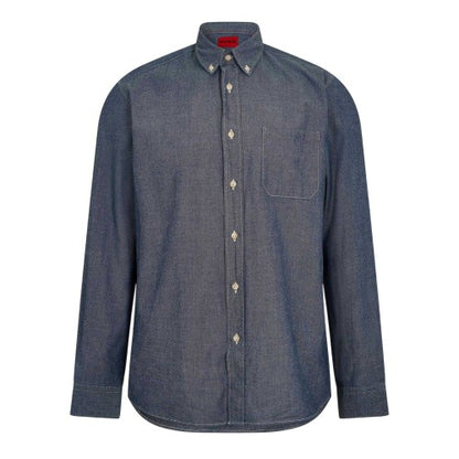 Front - Hugo Mens Oxford Button-Down Shirt