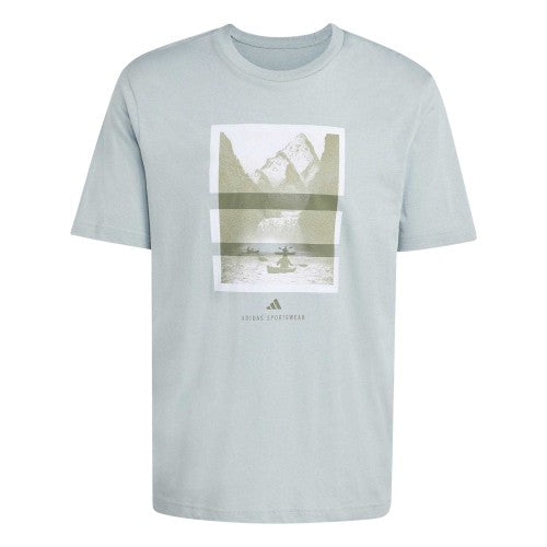 Front - Adidas Mens Graphic Logo T-Shirt