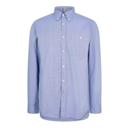 Front - Boss Mens Oxford Regular Button-Down Shirt