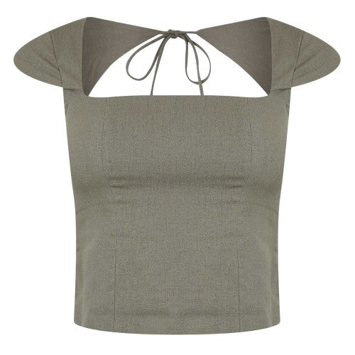 Front - Jack Wills Womens/Ladies Woven Capped Sleeved Blouse