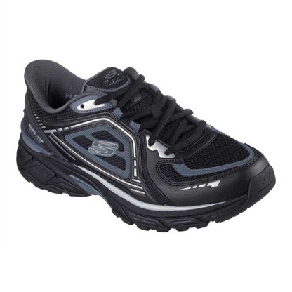 Front - Skechers Mens Mesh Metallic Insert Trainers