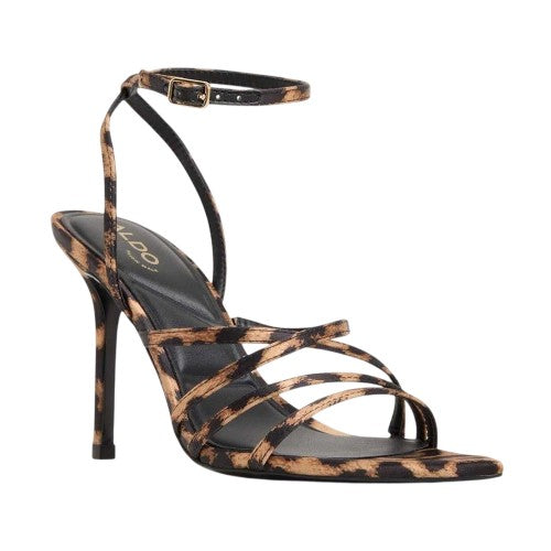 Front - Aldo Womens/Ladies Solania Leopard Print Sandals