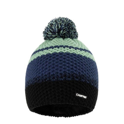 Front - Campri Childrens/Kids Raise Striped Pom Pom Beanie