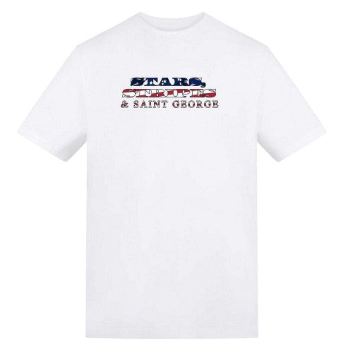 Front - AWD Mens Stars Stripes And Saint George England T-Shirt