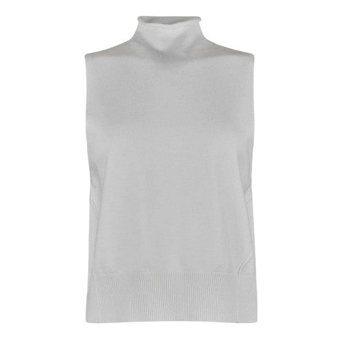 Front - Jack Wills Womens/Ladies Knitted Turtle Neck Tank Top