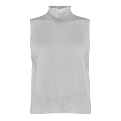 Front - Jack Wills Womens/Ladies Knitted Turtle Neck Tank Top