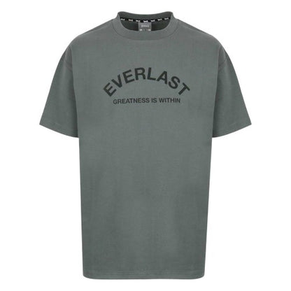 Front - Everlast Mens Flock Print Cotton T-Shirt