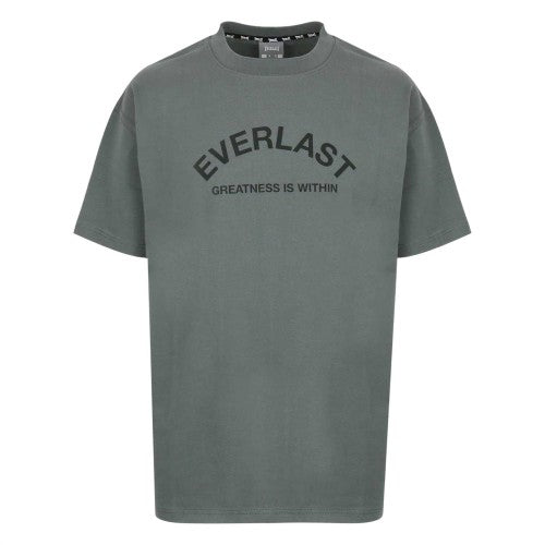 Front - Everlast Mens Flock Print Cotton T-Shirt