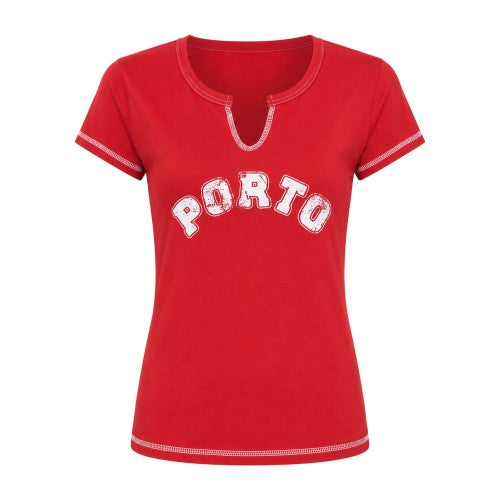 Front - Daisy Street Womens/Ladies Lettering Notch Neck Crop T-Shirt
