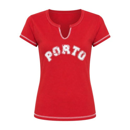 Front - Daisy Street Womens/Ladies Lettering Notch Neck Crop T-Shirt
