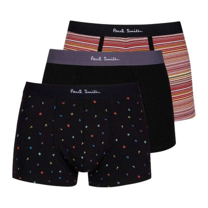 Front - Paul Smith Mens Assorted Designs Boxer Briefs (Pack of 3)