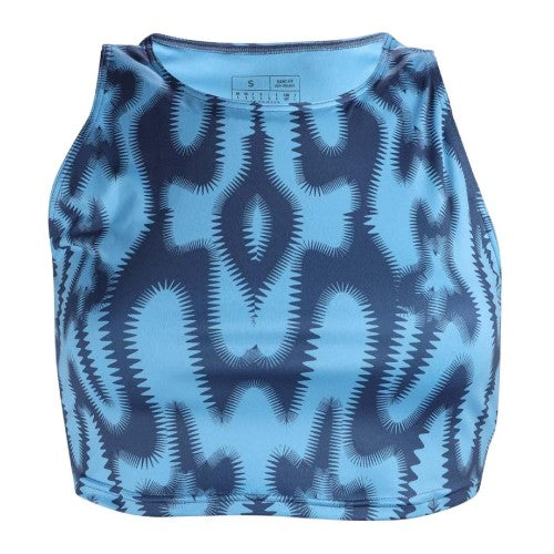 Front - Adidas Womens/Ladies Studio Abstract Moisture Wicking Tank Top