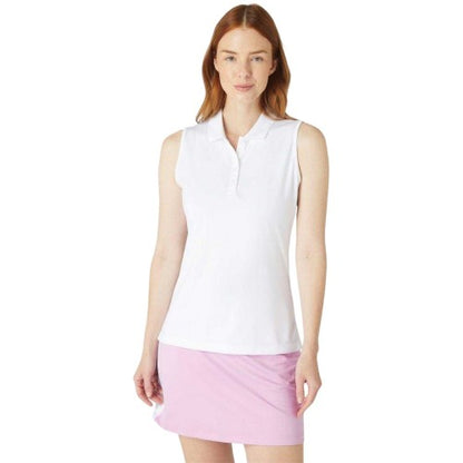 Front - Callaway Womens/Ladies Collared Sleeveless Polo Shirt