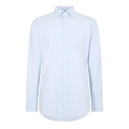 Front - Boss Mens Hank 222 Oxford Cotton Regular Button-Down Shirt