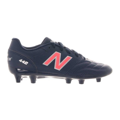 Front - New Balance Childrens/Kids 442 V2 Academy Leather Firm Ground Football Boots