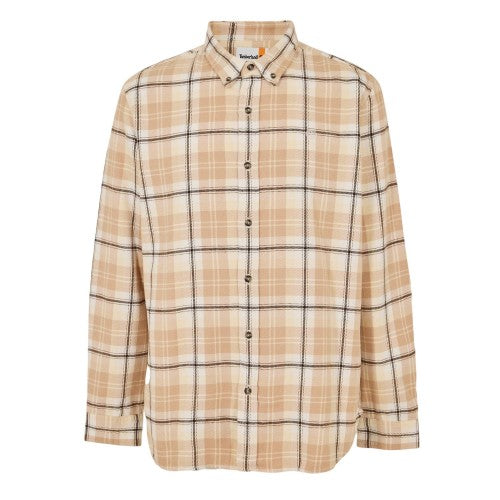 Front - Timberland Mens Checked Casual Button-Down Shirt