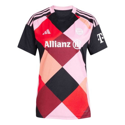 Front - FC Bayern Munich Womens/Ladies Adidas Short-Sleeved Jersey