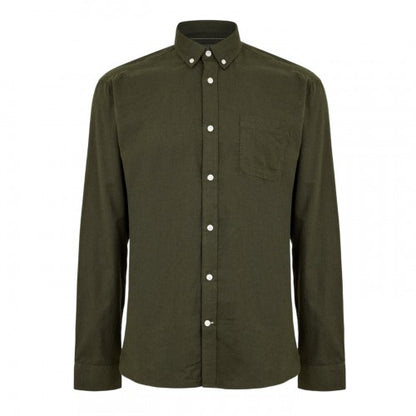 Front - Only Mens Plain Regular Long-Sleeved Button-Down Shirt