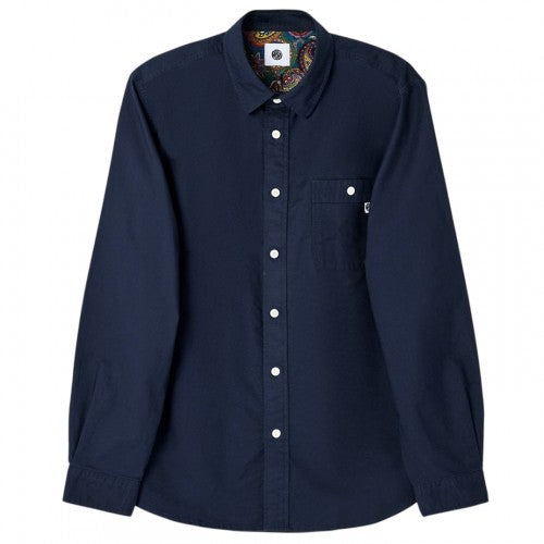Front - Pretty Green Mens Paisley Lined Button-Down Shirt