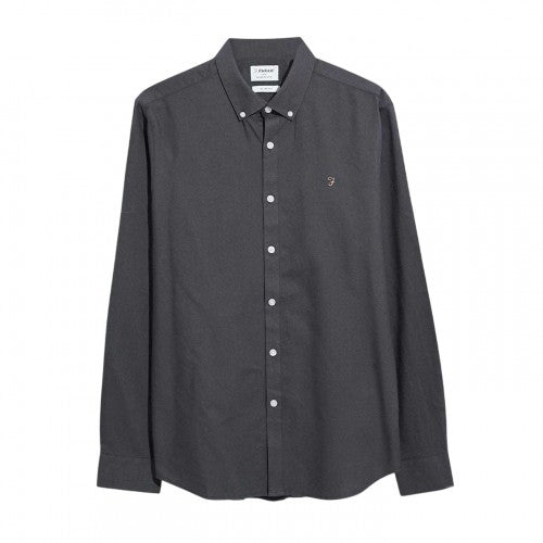Front - Farah Mens Slim Long-Sleeved Button-Down Shirt