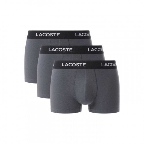Front - Lacoste Mens Cotton Blend Boxer Shorts (Pack of 3)