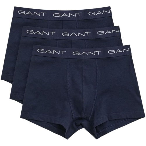 Front - Gant Mens Logo Cotton Blend Boxer Briefs (Pack of 3)