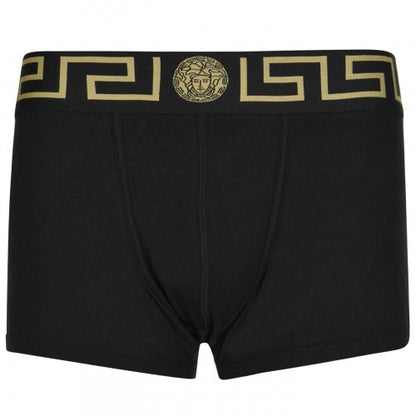 Front - Versace Mens Iconic Cotton Blend Boxer Shorts